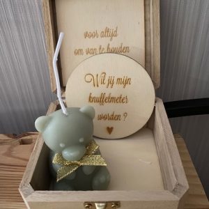 Houten kistje wil jij mijn knuffelmeter zijn?