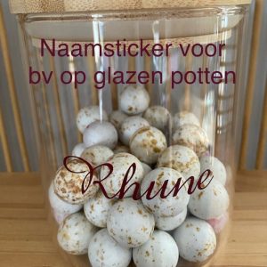 Naamstickers voor potten (5-10 cm) - max hoogte = 4 cm