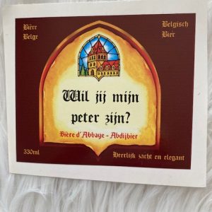 donkere leffe sticker peter zijn