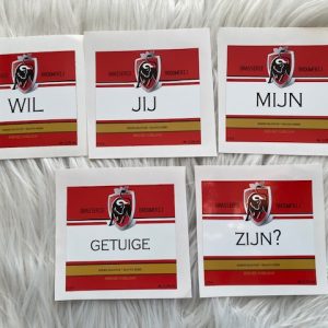 jupiler stickers getuige