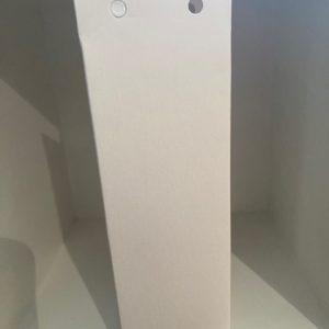 Doosje karton - Hoog zakje open - metallic wit