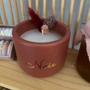 bloempotje kaarsje terracotta