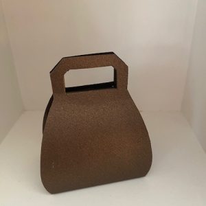 valiesje karton bruin metallic