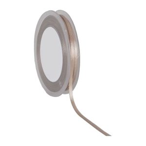 Lint - satijnlint taupe - 10 mm - 25 meter